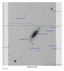 NGC3198 du 14/02/2009 - repérage