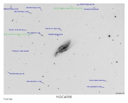 NGC4088 (ARP18) du 22/02/2009 - repérage
